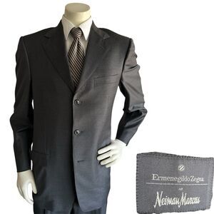 Ermenegildo Zegna Trofeo Men 38R Suit Superfine Australian Wool Pants 31x31